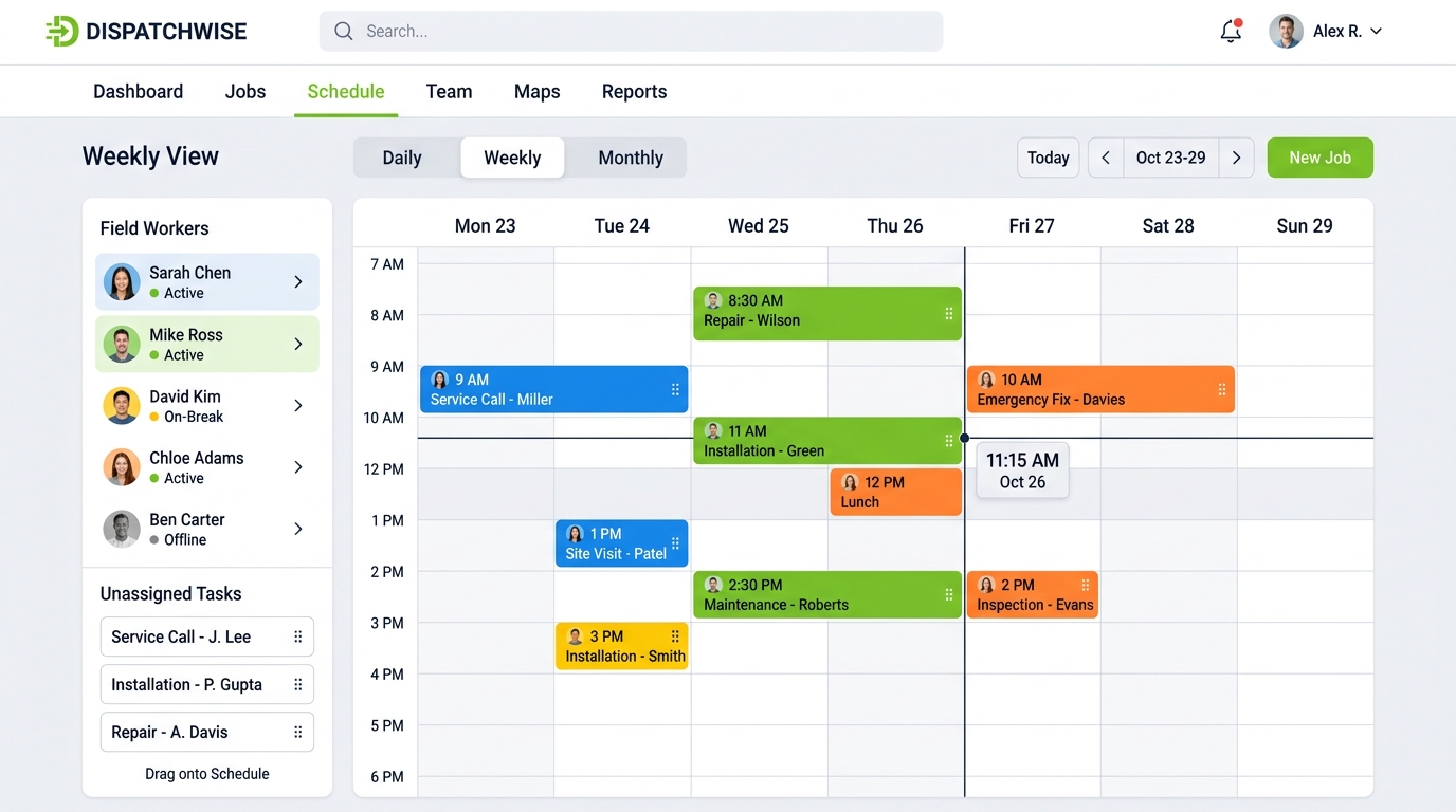 SeppFlow Dispatch Calendar